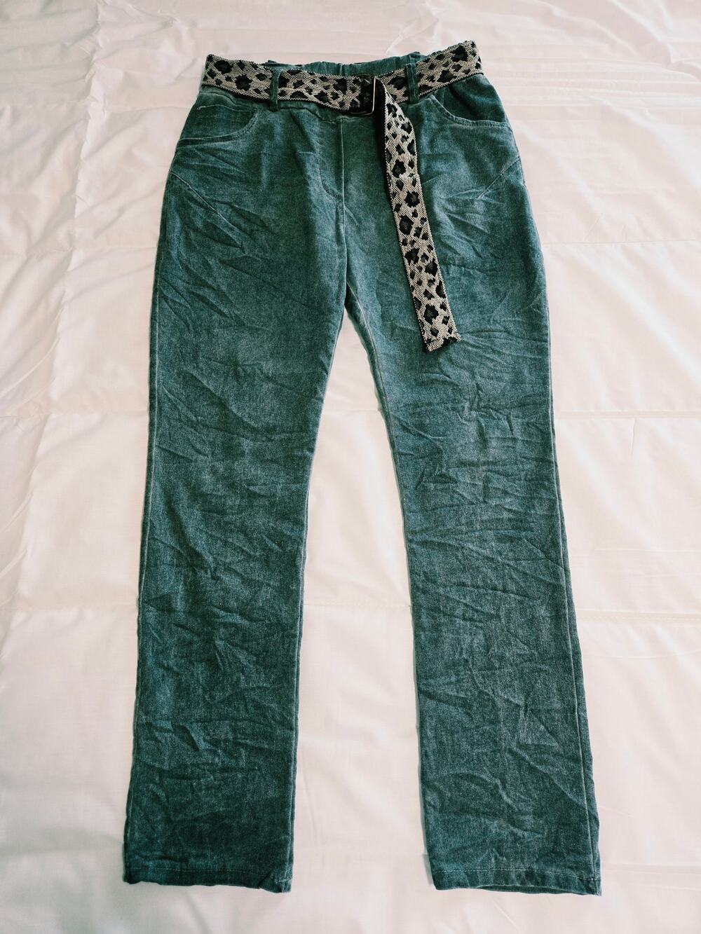 Glory Milano Straight Leg Pull On Trousers Gray Size One Size Fit
